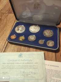 набор монет Барбадос 1973 год серебро запайка
