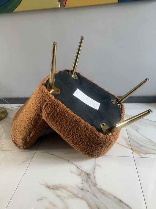 Fotel do salonu biura sypialni krzesło typu baranek