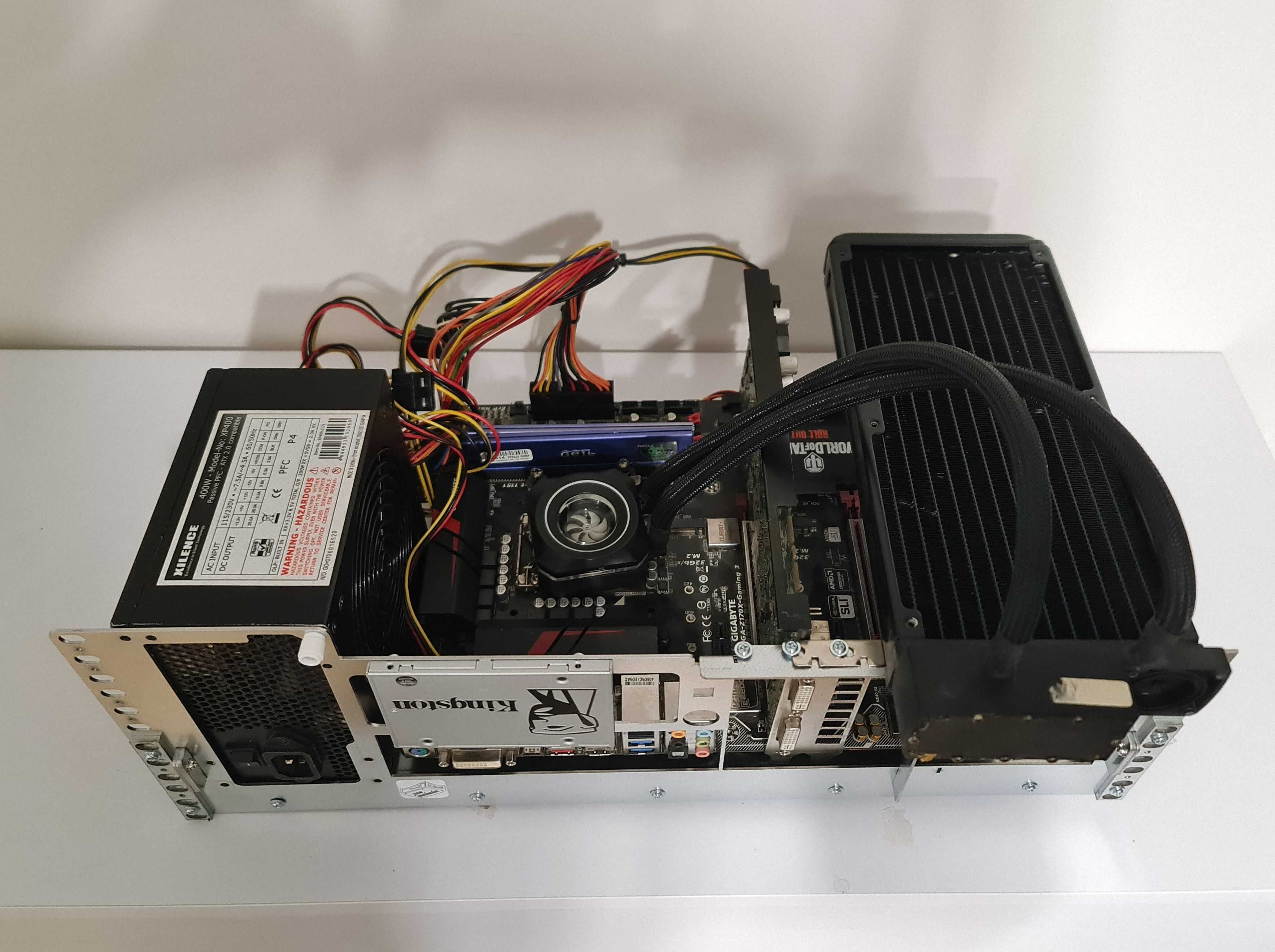 Obudowa RACK do szafy 19 cali R-CASE 1 PRO RAW / Serwer ATX / AIO 240