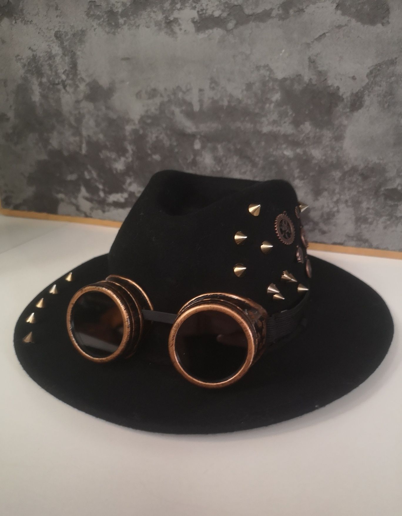 Карнавальная шляпа стимпанк очки гоглы хелоуин апокалипсис косплей