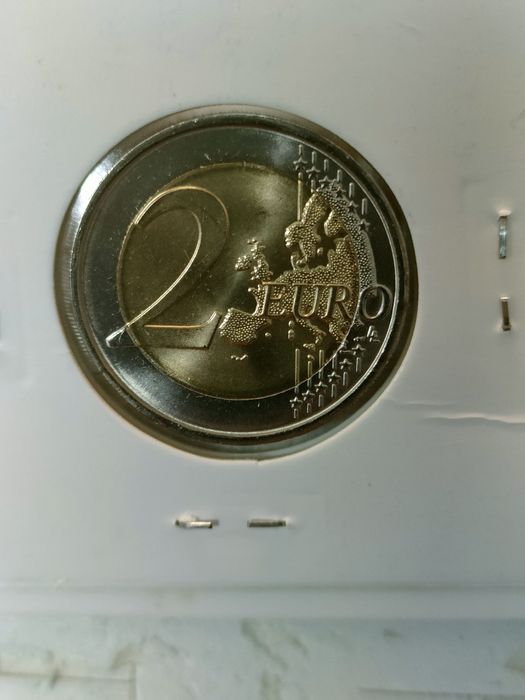 França / moeda 2 euros - 2015 / festa federação