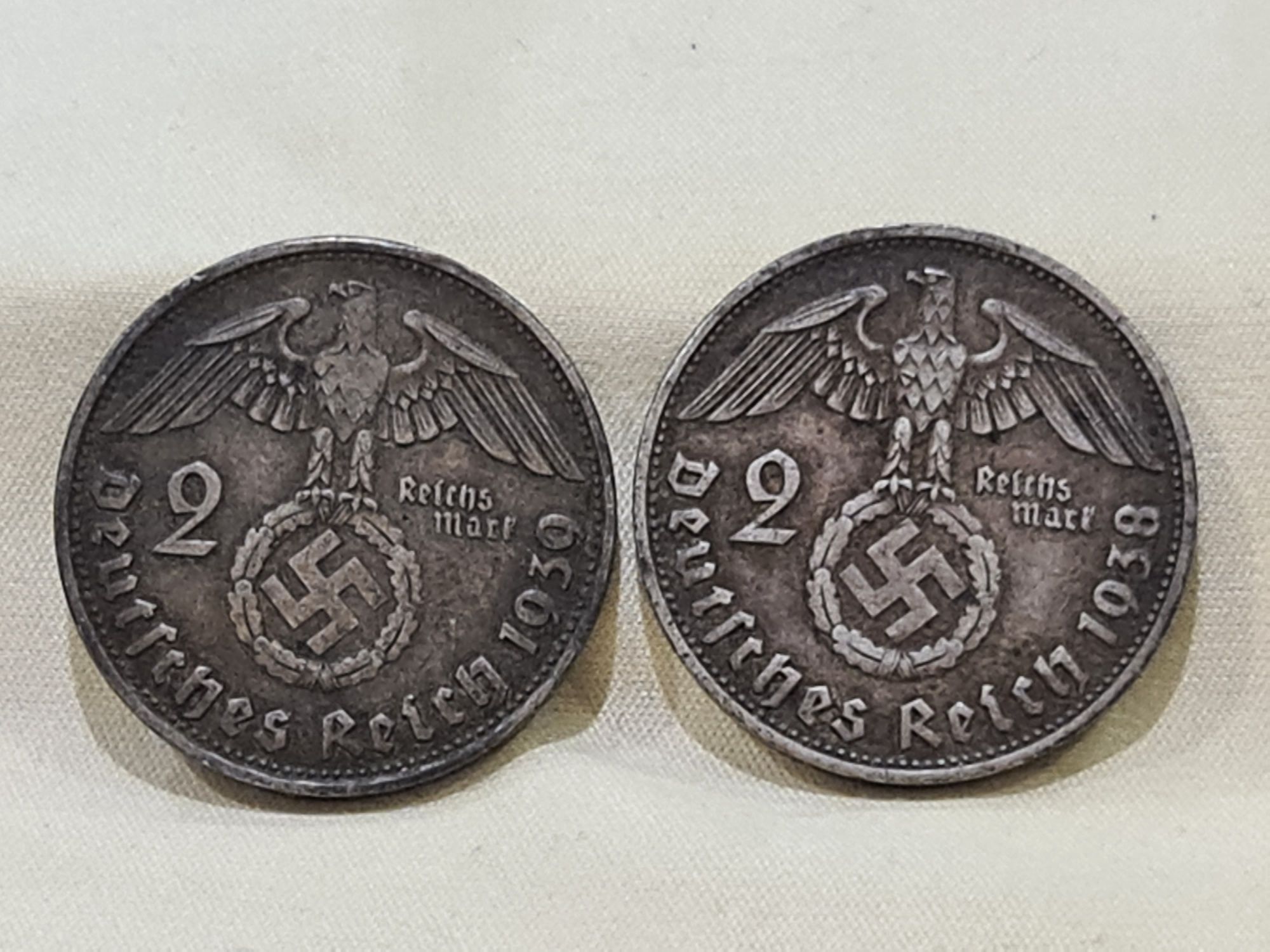 Германская империя 2 марки, 1938 г серебро DEUTSCHES REICH 1938