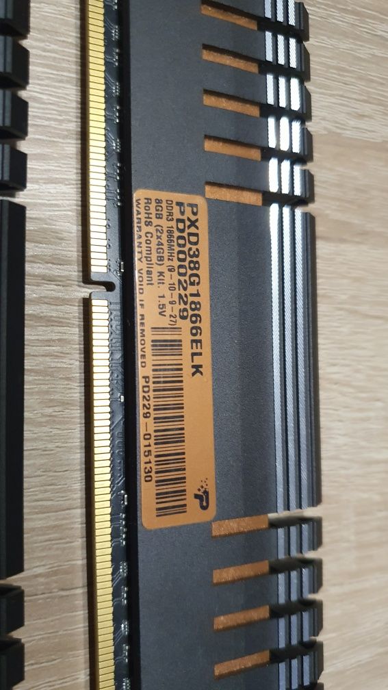 Pamięć ram DDR3 patriot Viper Extreme PXD38G1866ELK 2x4 gb 1866 MHz