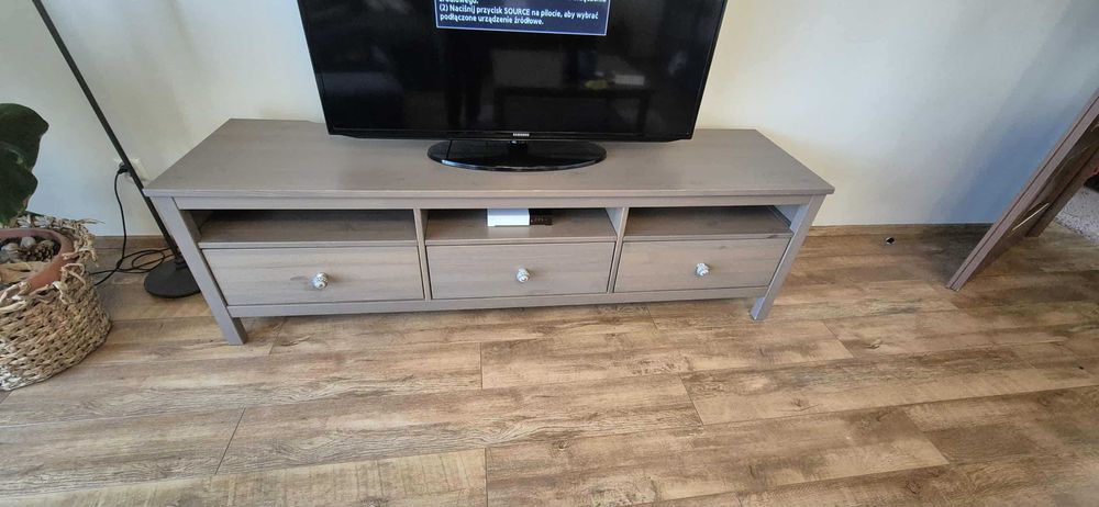 Stolik rtv z Ikea  szary stan bardzo dobry 180 cmx47x57