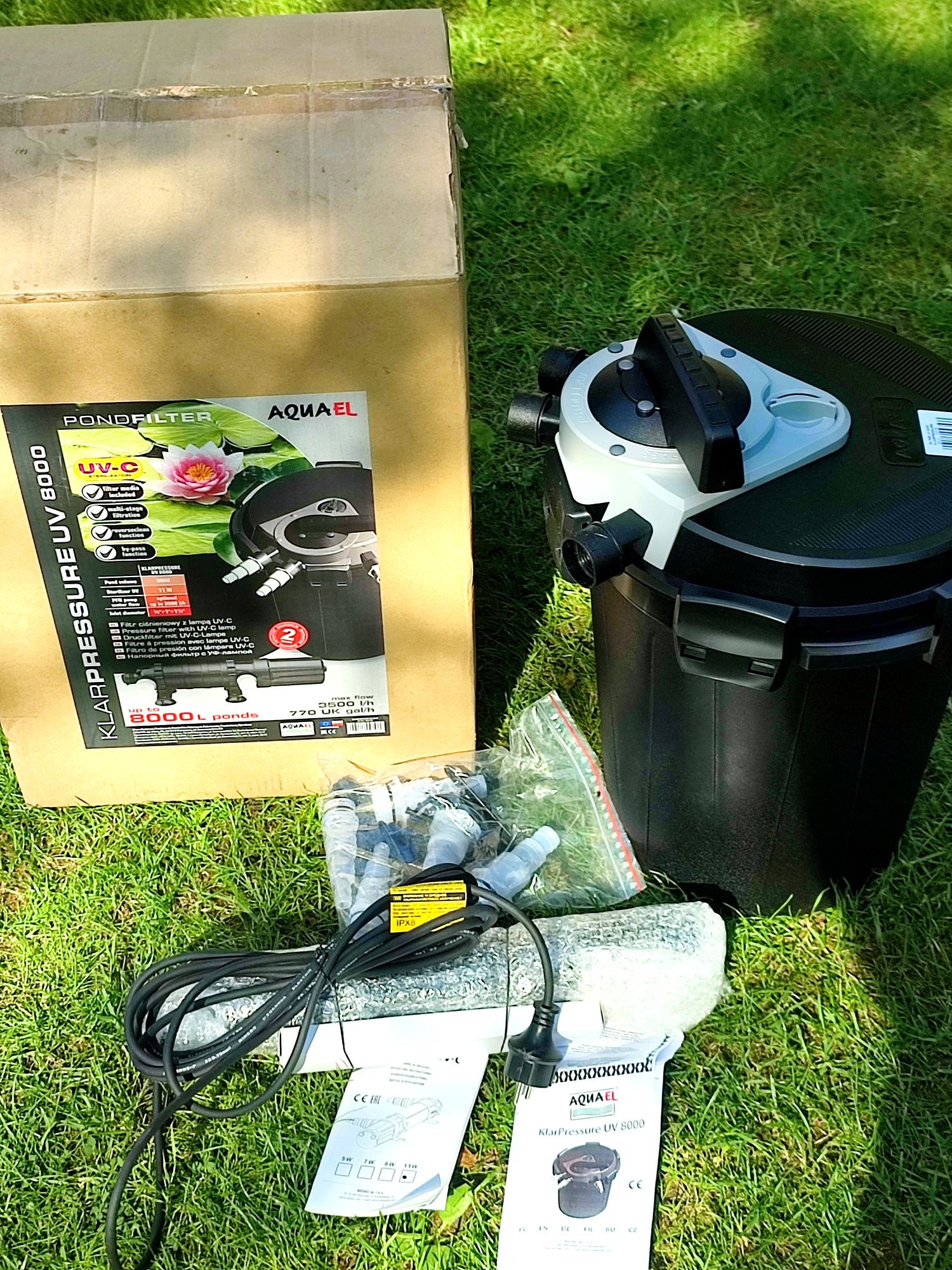 Filtr ciśnieniowy do oczka wodnego firmy Klarpressure UV8000
