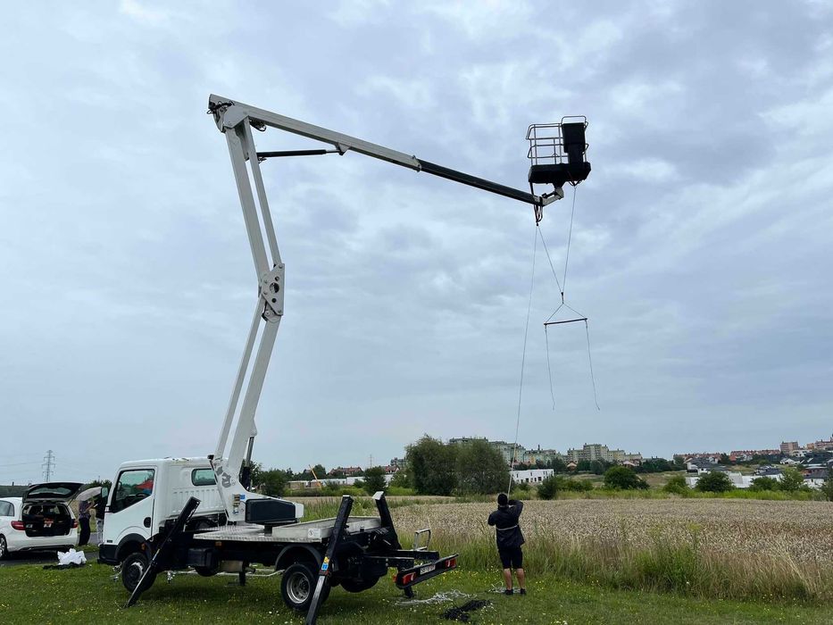Wynajem podnośników koszowych, Zwyżka do 40m, zwyżki