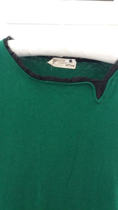 Vestido original/ Verde  e preto /tintoreto