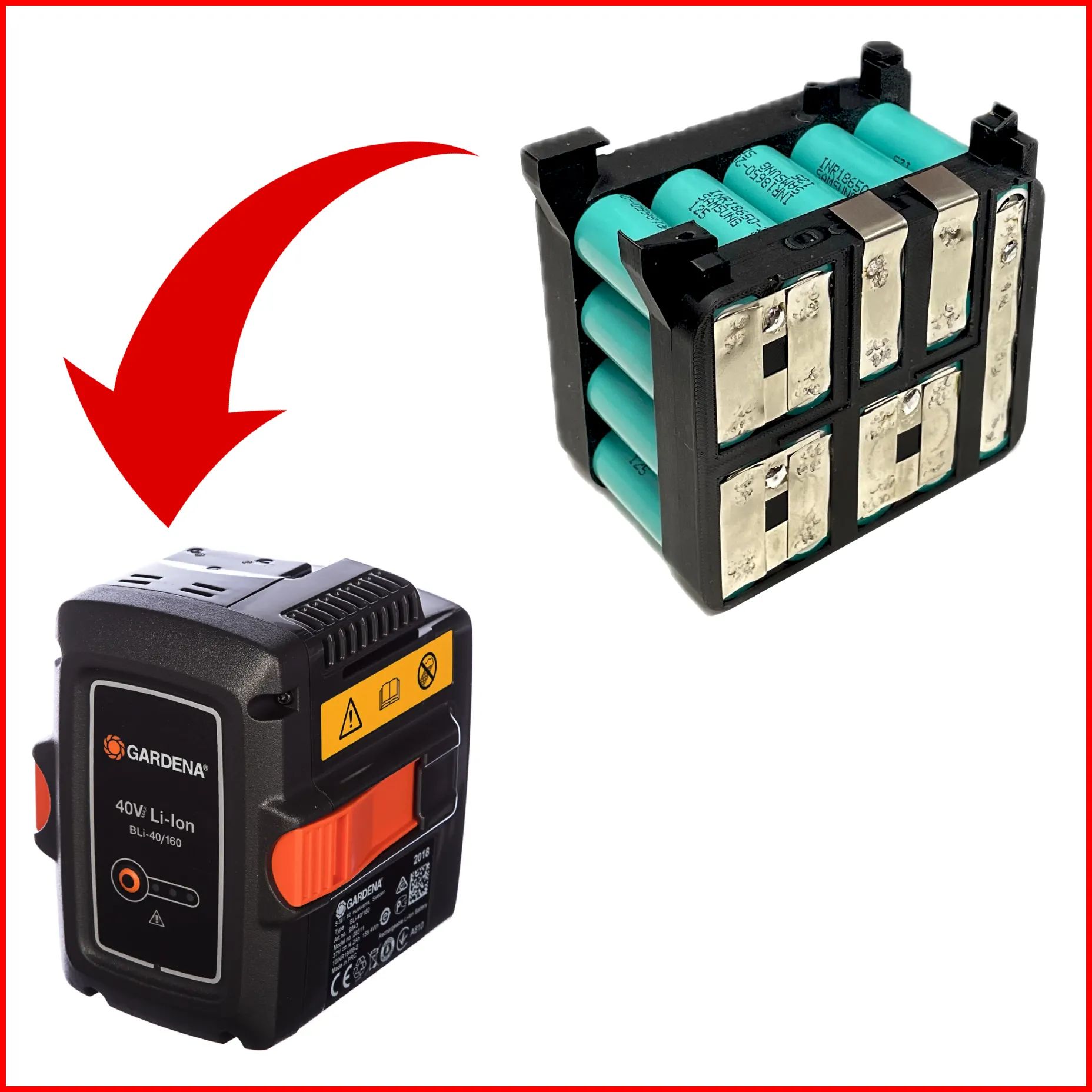 Akumulator litowo-jonowy do Gardena BLi-40 40V 4000 mAh
