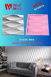 Molde 3d silicone Bifurca / Revestimentos / Gesso / Cimento