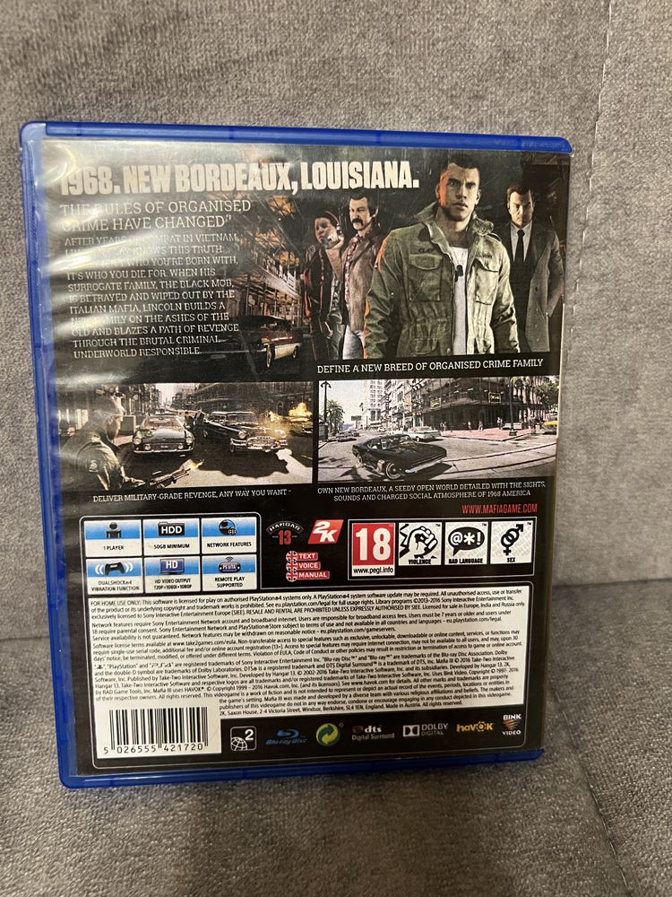 Mafia 3 ps4/ps5 pl