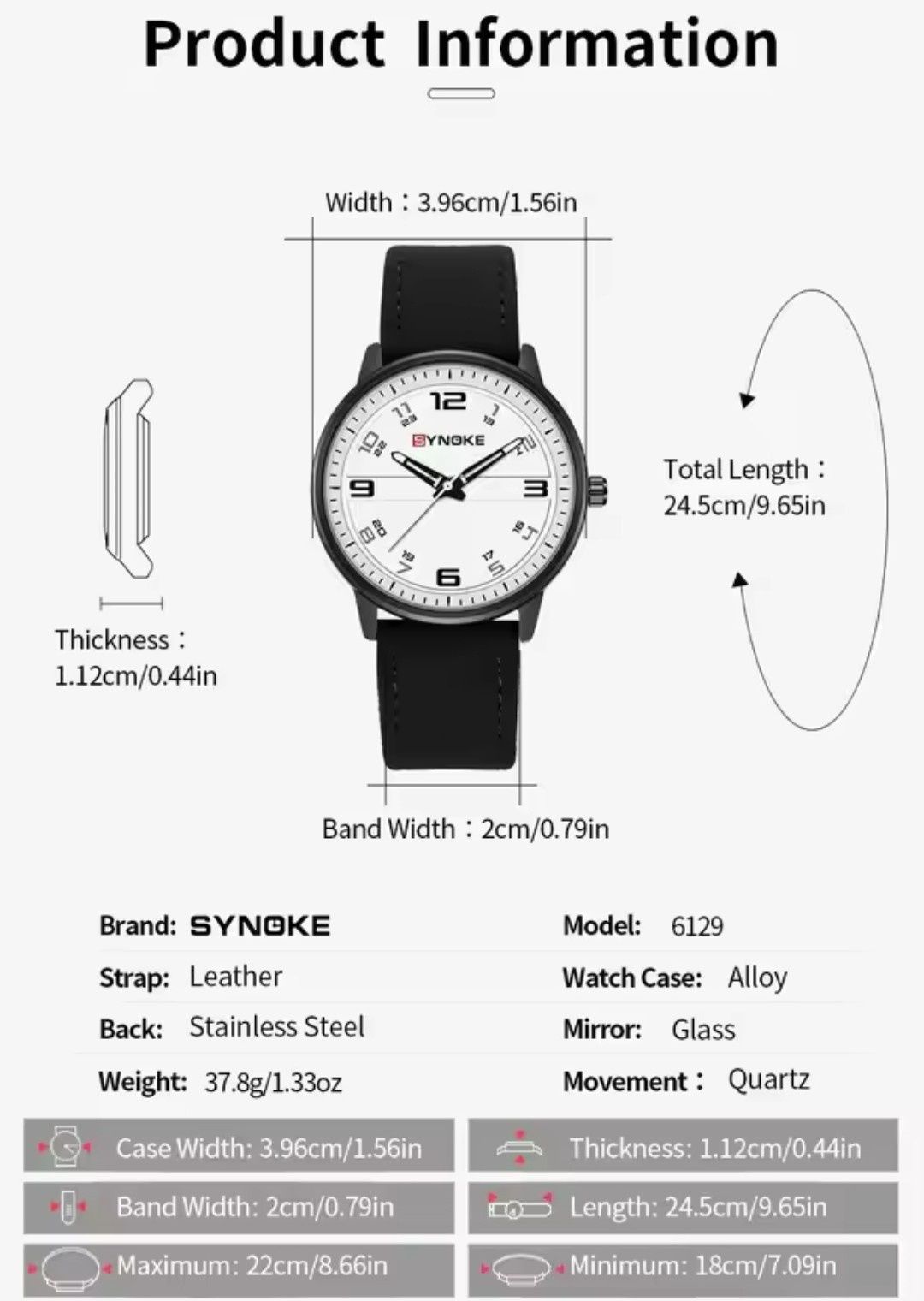Zegarek SYNOKE street classic green WR30M