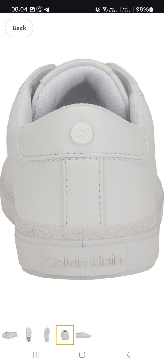 Кеди білі Calvin Klein