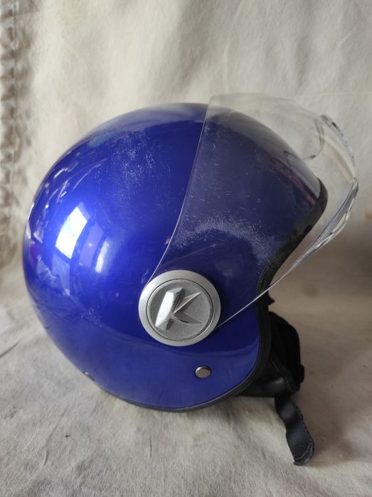 Kask motocykl skuter Kappa KV-20 Rio niebieski 2 sztuki rozmiary L M