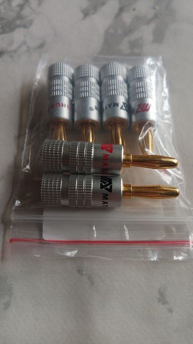 штекер роз'єм банан акустичний кабель