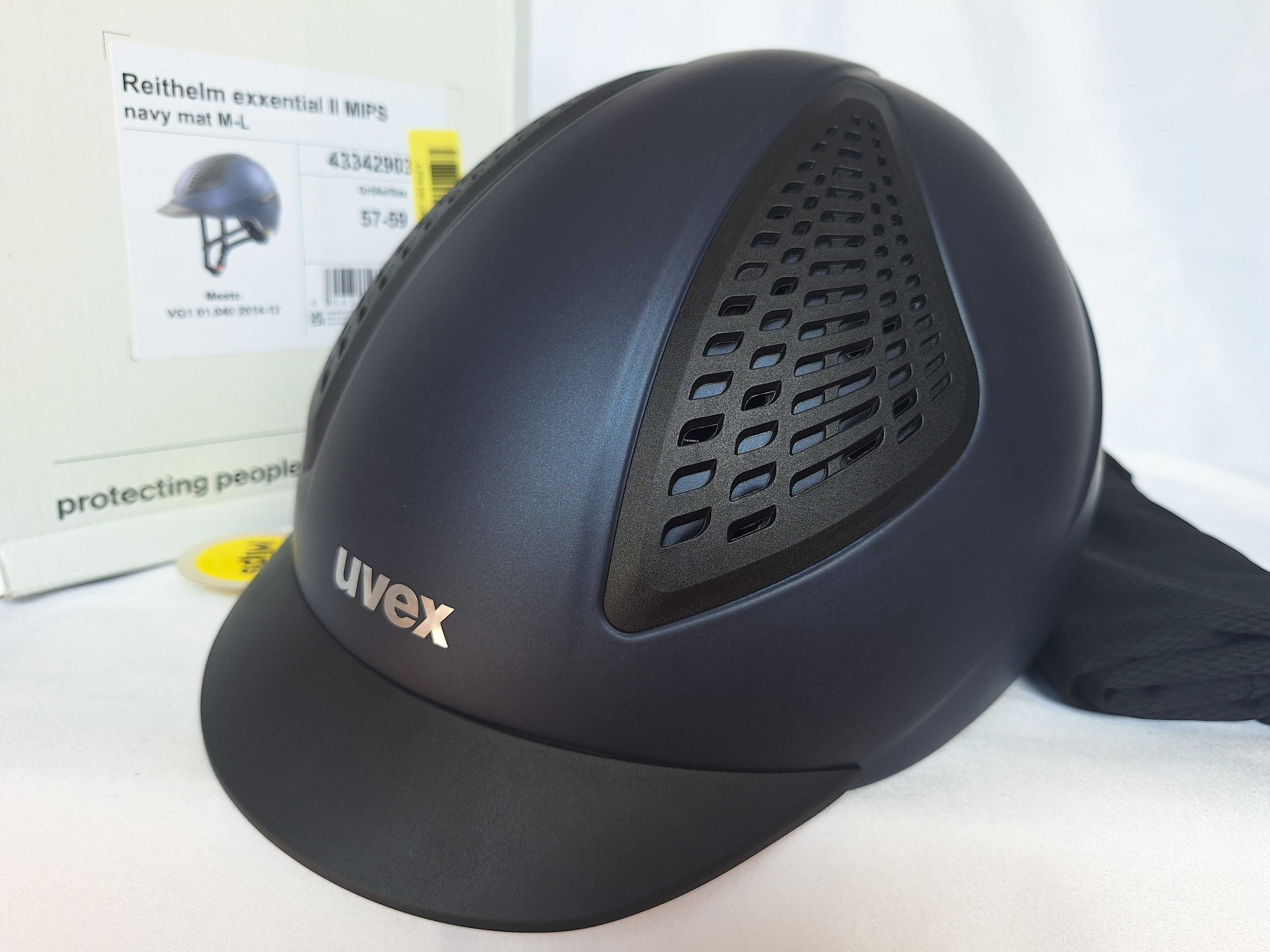 Kask jeździecki toczek Uvex Reithelm Exxential II Mips M/L 57-59cm