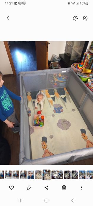 Великий дитячий ігровий манеж 150х180см lionelo