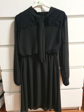 Elegancka Czarna sukienka