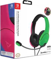 PDP SWITCH Słuchawki przewodowe LVL40 PINK/GREEN