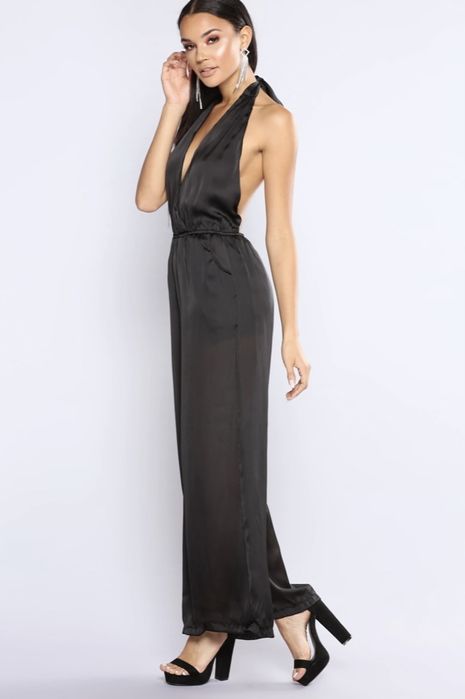 Святковий комбінезон з широкими штанами boohoo m