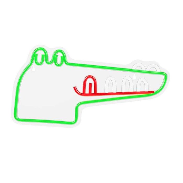 Neon Plexi Led JURASSIC KROKODYL zielony FLNJ03 Forever Light