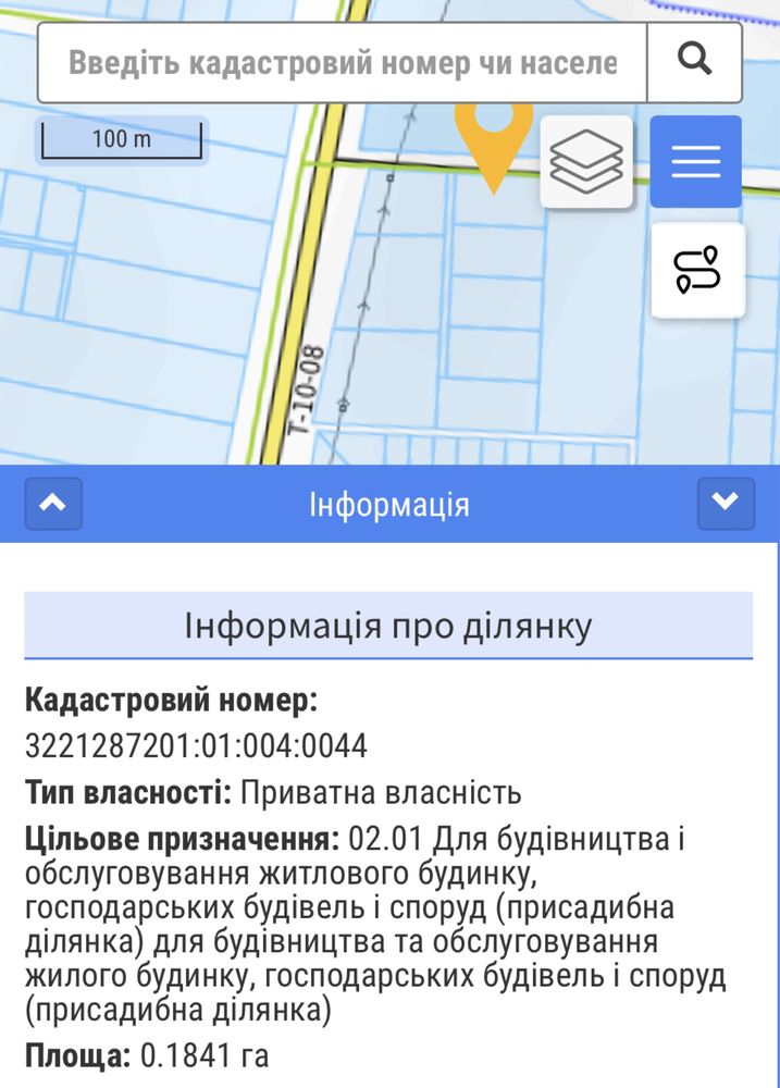 Продаю ділянку 18.4 сотки, під будівництво будинку - 400 м від Десни