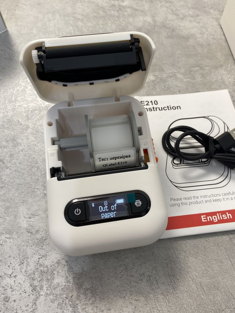 Термопринтер Label Printer E210 принтер етикеток