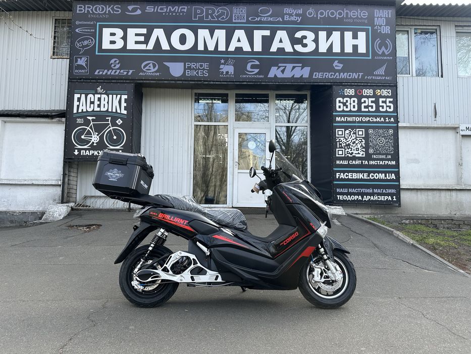 Електричний мопед Corso Brilliant BR-808123 (2000W 72V/32Ah)