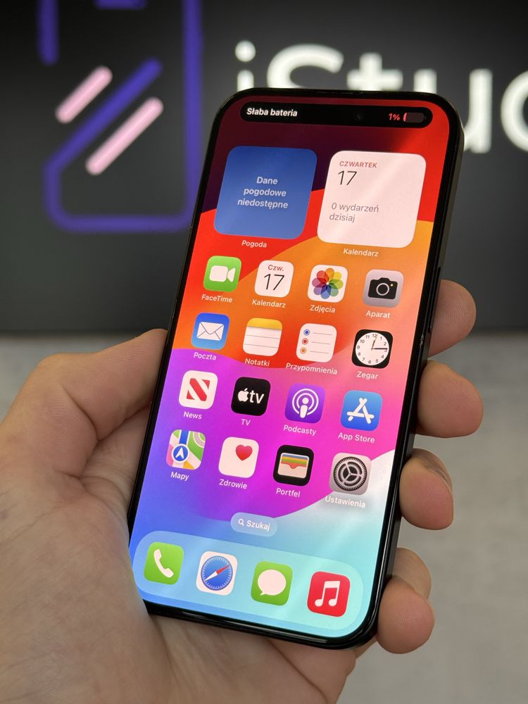 RATY 0% iPhone 15 Pro 256GB BATERIA 97% GWARANCJA 12 miesięcy!!!