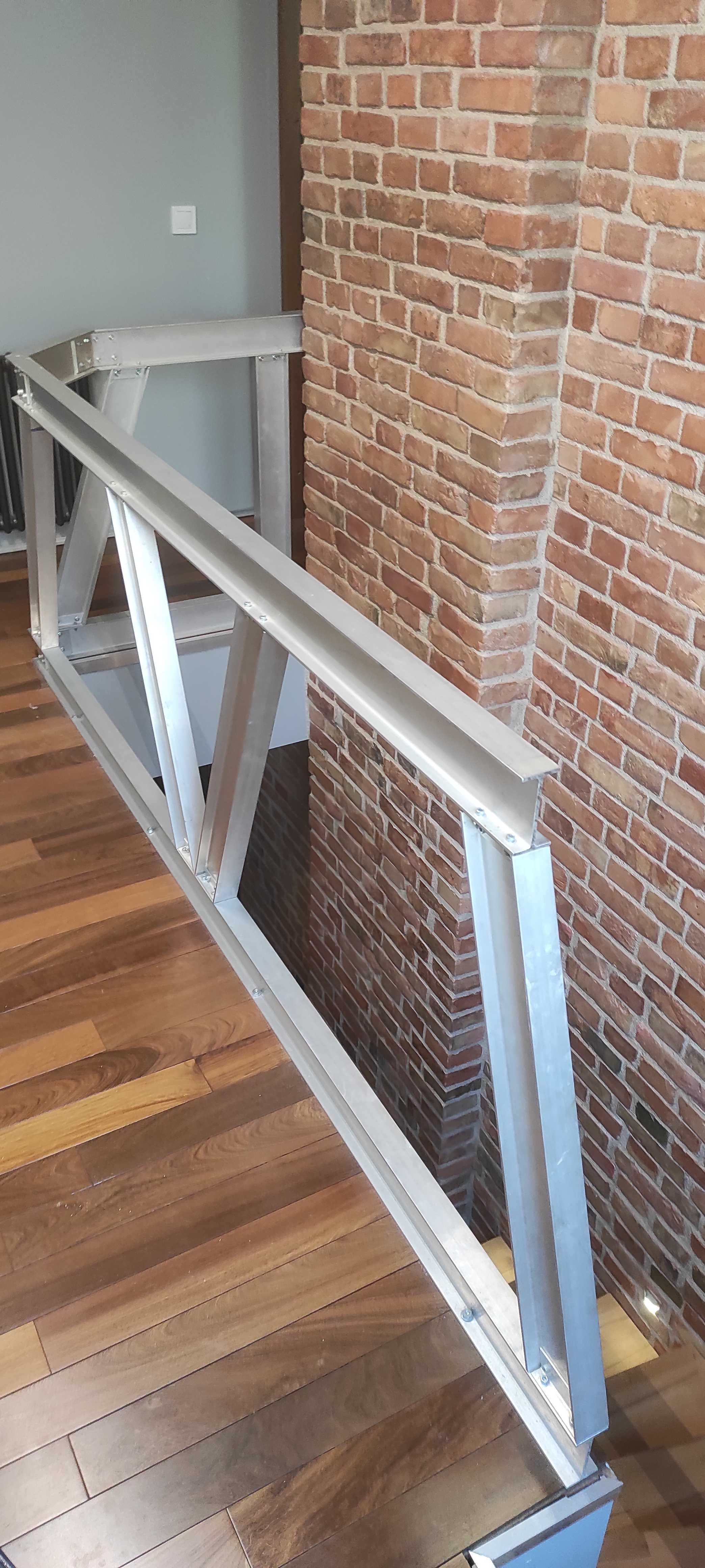 Poręcz aluminium, loft