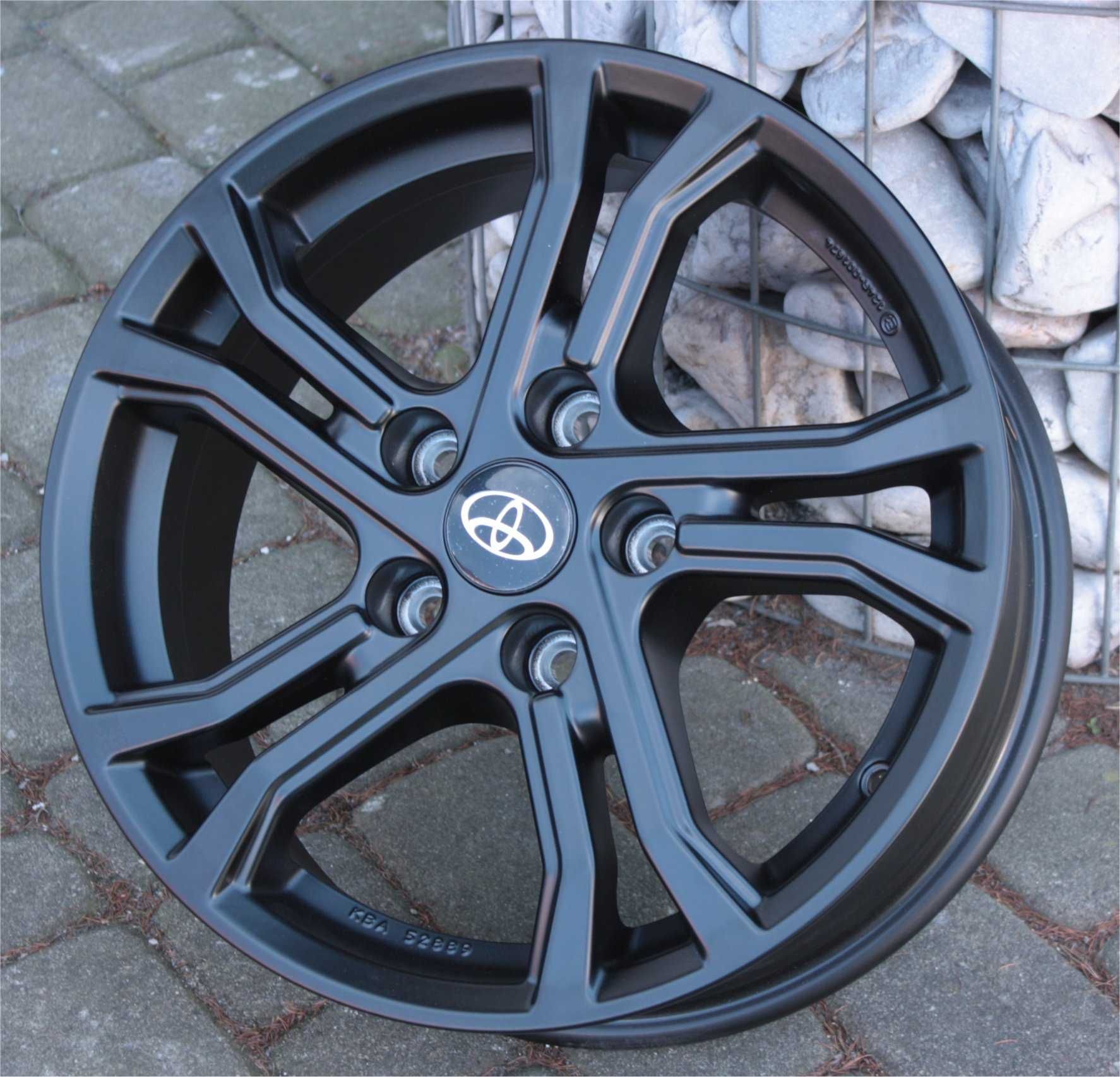 Nowe czarne alufelgi niemiecki Toyota 16 5x114,3 Corolla Avensis Auris