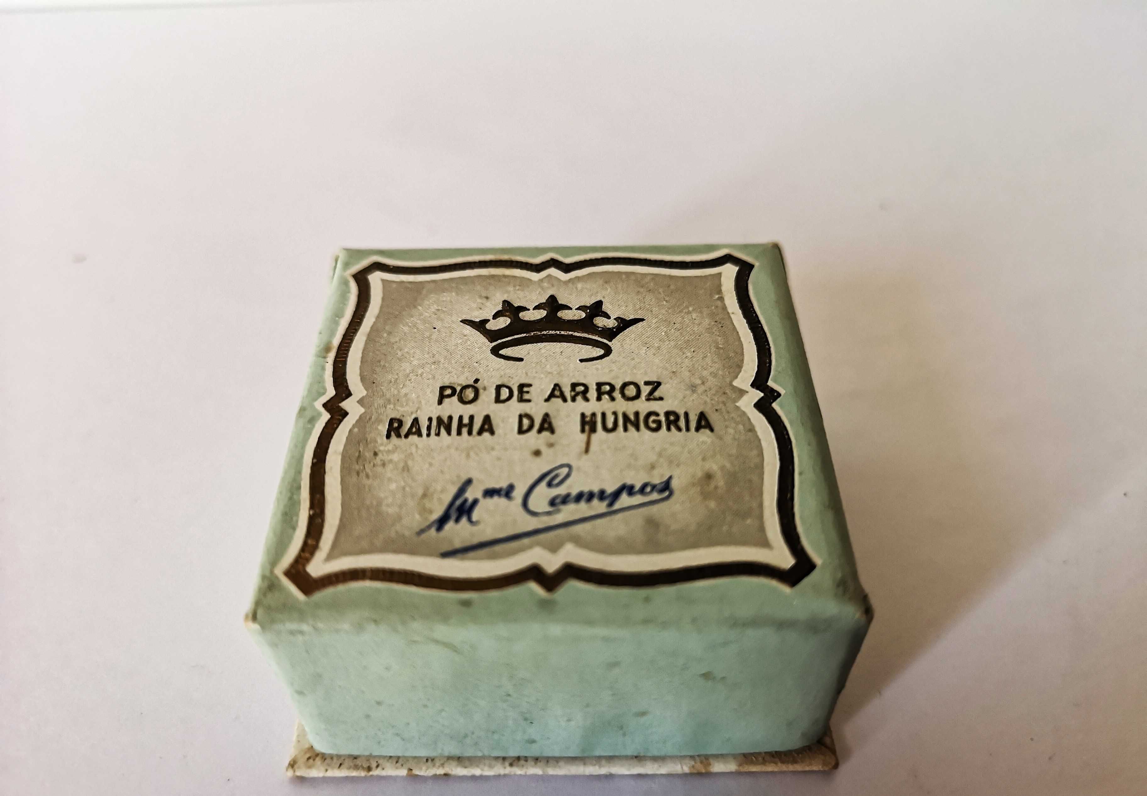 1 Antiga Caixa de PÓ de ARROZ - Mme CAMPOS - Rainha da Hungria