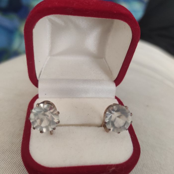Серьги серебро с позолотой 875
