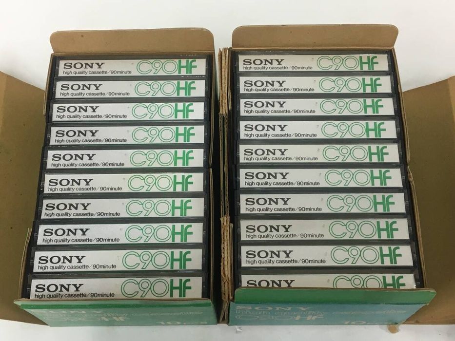10 аудіо касет Sony I типу, по 90 хвилин, одним лотом