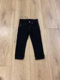 Spodnie dla chłopca rozmiar 92 98 cm czarny jeans Armani wesele urodzi