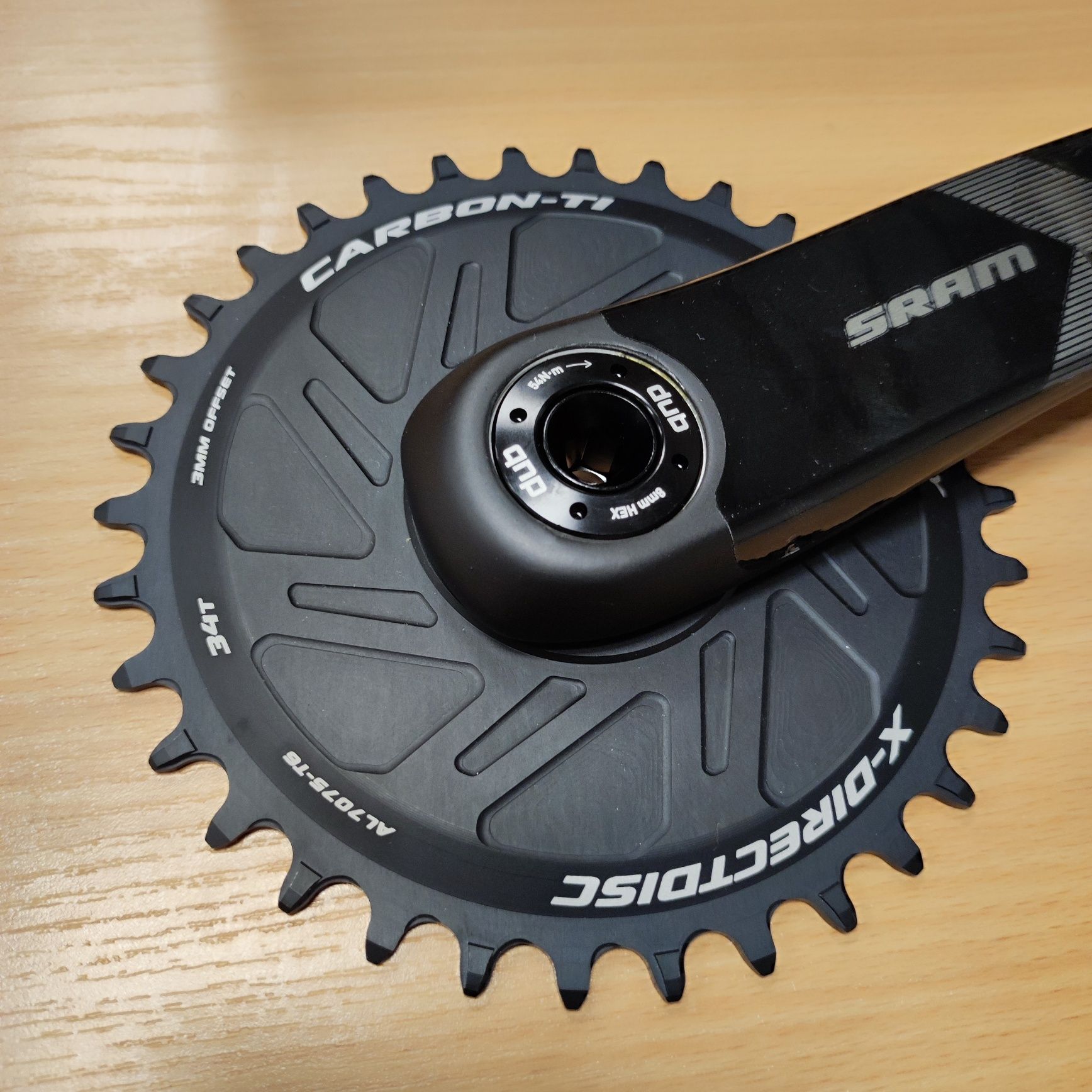 Korba SRAM XX1 Boost DUB SL 175mm z tarczą Carbon-Ti 34T NOWA