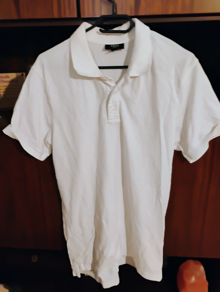 Nowa Koszulka męska biała nowa polo L