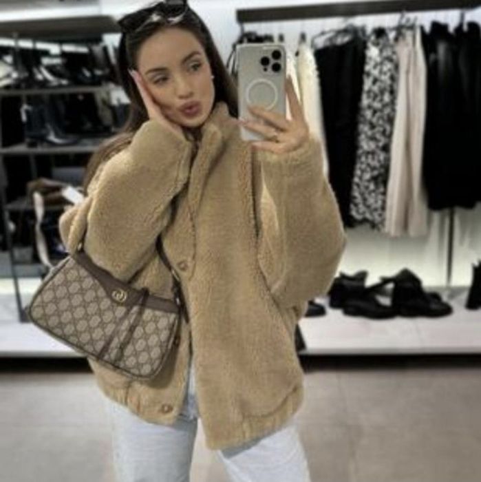 Бомбер шубка Тедді Zara