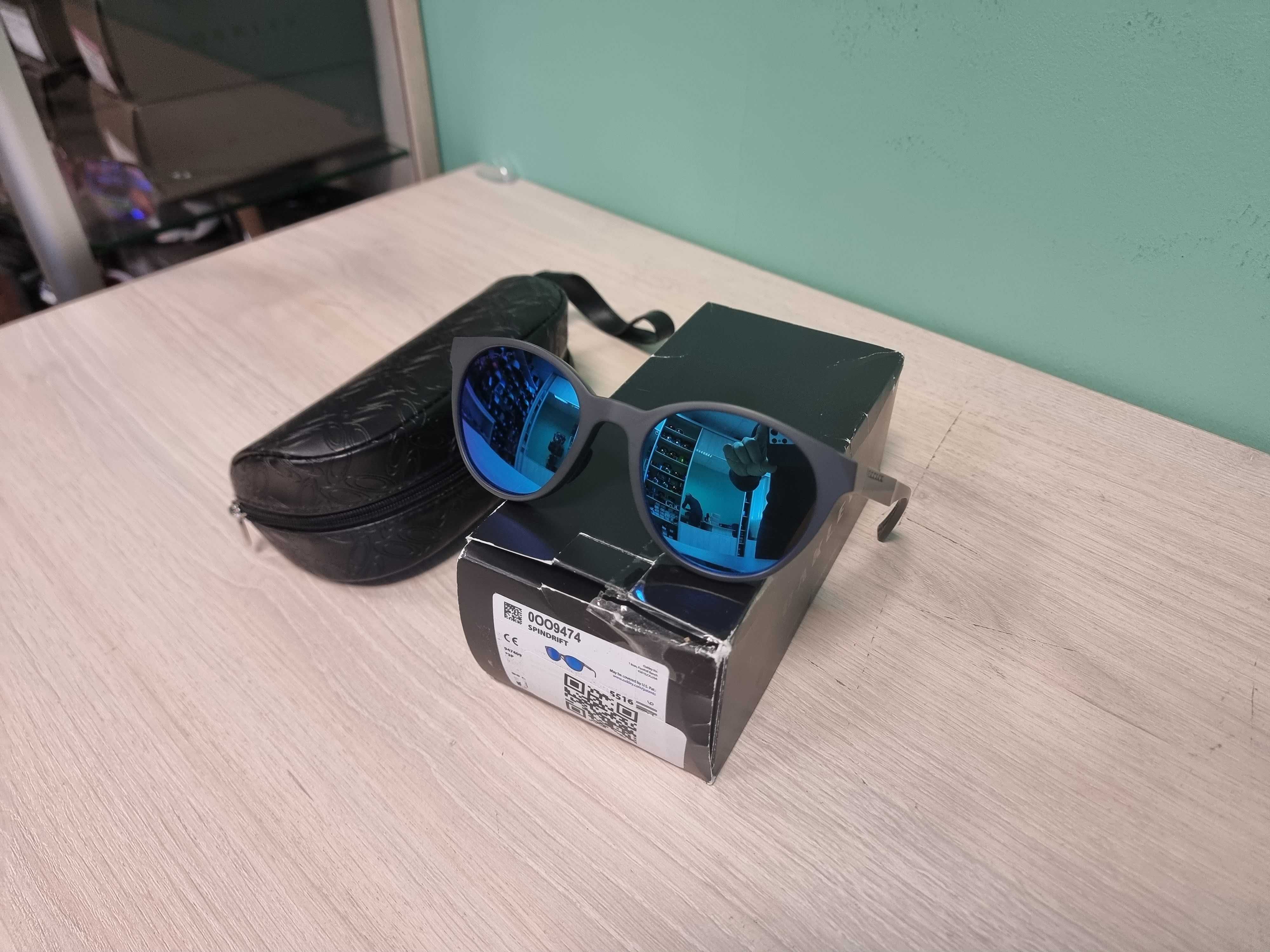 Окуляри жіночі Oakley Spindrift Matte Carbon Prizm Sapphire Polarized