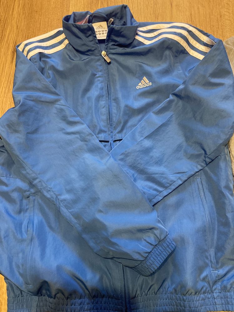 Bluza adidas wiatrówka i bluzka champion 152 rozmiar