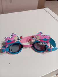 Okularki pływackie dziecięce dla dziewczynki