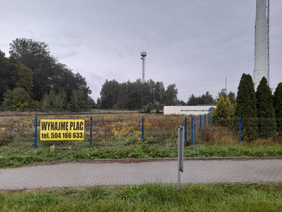 Plac teren ogrodzony 16 arów wynajmę najem wydzierżawię