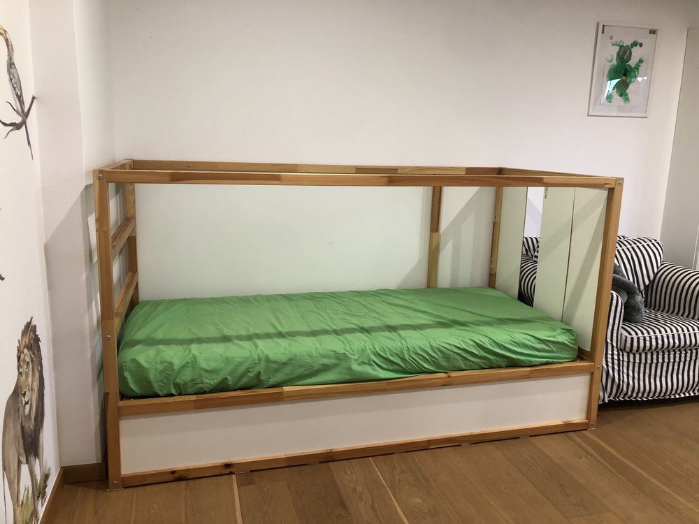 Ikea kura dwustronne łóżko 90x200 piętrowe