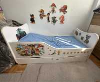 Łóżko z materacem 140 x 70 Antyalergicznym  pianka gryka kokos dzieci