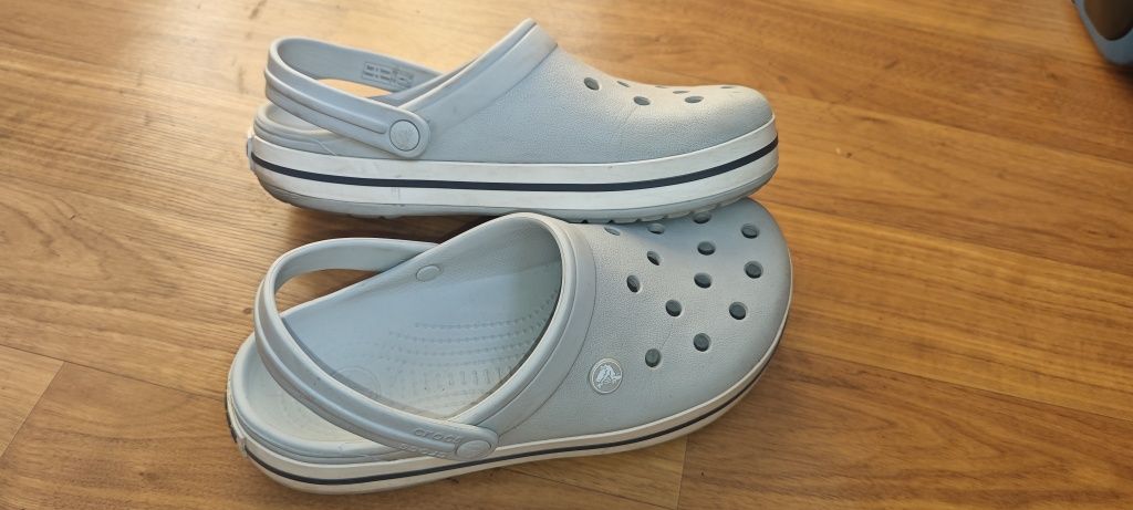 Crocs серые унисеекс, оригинал, размер m8/w10