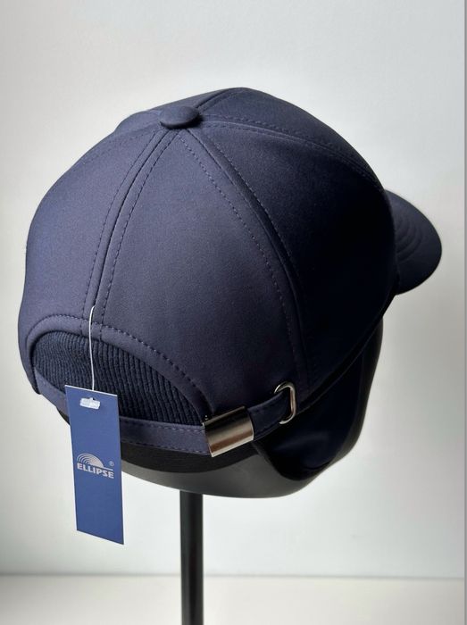 Тепла бейсболка софтшелл синя | Синя бейсболка soft shell | Кепка синя