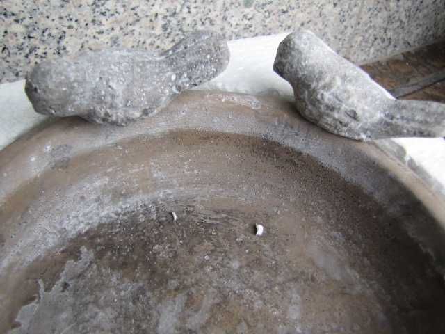 dobar® Klasyczne poidło dla ptaków, oaza basenowa, kąpiel z cementu