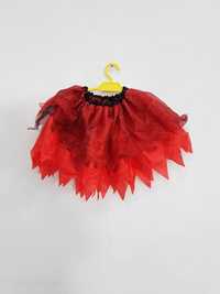 Czerwona spódnica tiulowa diablica ogień dla dzieci. A1874