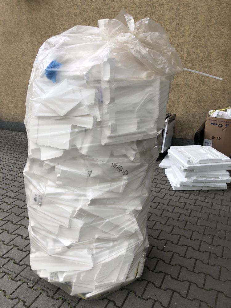 Rękaw foliowy 150cm worek cięty z metra na odpady styropianowe śmieci