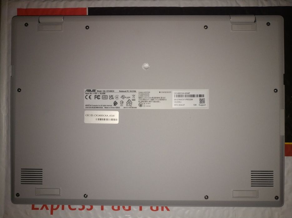 Ноутбук | ASUS CX1 | 14" FHD | Intel Celeron N4500 | 64GB | Chromebook