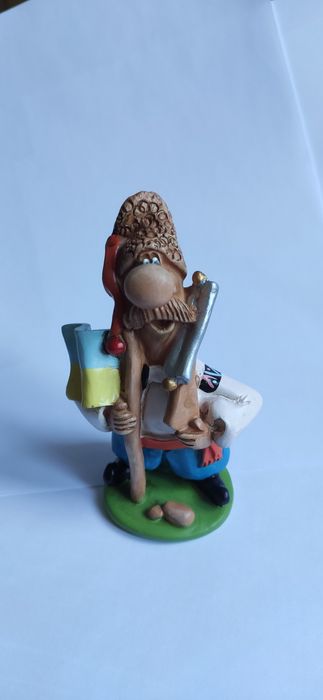 Фігурка козак з гіпсу